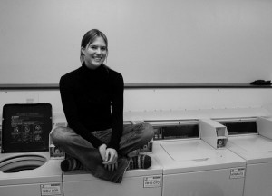 Annalisa Harder, Laundry adventures Annalisa Harder explores the world of experiences available at the dormitory laundry room. Photo by Chase Snyder