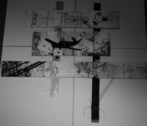 A Drawing by Chet Franklin. Photo by Julia Baker.