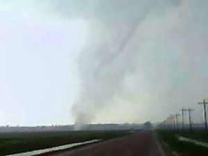 twister-5contributed-by-josh-hofer A cell phone picture of a tornado from one of Josh Hofer's many tornado chasing adventures. Photo Contributed.
