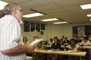 Arabic Class Keim is leading his class of 23 students through two semesters Arabic language classes in preparation for next fall's Egypt SST.