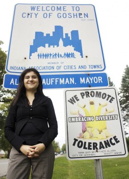 Domestic SST Ana... Juarez will lead the first domestic SST next May Term. The program is designed to help students learn about Northern Indiana's Latino population. Photo by Angelica Lehman.
