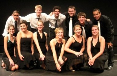 Salsa Team Current members of the salsa troupe that went to Valparaiso for their first paid gig last friday. Top Row (from left) Hector Varela, Allen Shenk, Jacob Brenneman, Steven Cress, Adriel Santiago, Joel Gonzalez, Second Row: Sara Alvarez, Stephanie Hollenberg, Tori Yoder, Rachel Friesen, Kate Walker, Lauren Eash. Photo provided by Kate Walker.