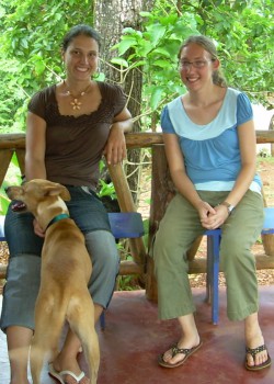 iguanario1 Kat Stutzman (left), with Hannah W. Miller at El Iguanario, an eco-tourism site and conservation biology project in the Dominican Republic. Hannah interned at El Iguanario this past summer. Photo contributed.