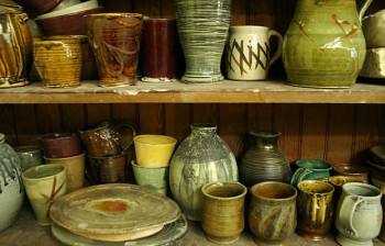 artsale-julia Ceramics, photography and jewelry, all made by students, will be on sale at the student art sale on Reading day. Photo by Julia Baker.