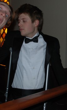 The K-master is caught unawares by a swift shutter. Note that this image was taken during his notorious “crutch period.”