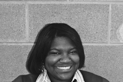 Black and white portrait of Jennifer Speight