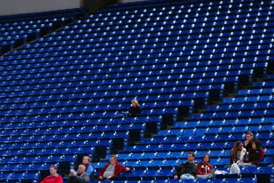 Baseball player at metrodome