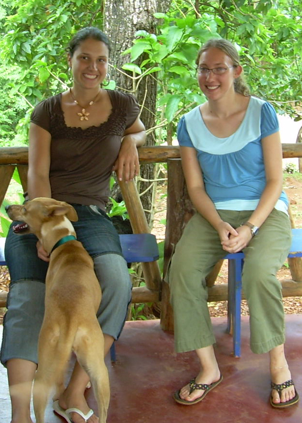 Kat Stutzman (left), with Hannah W. Miller at El Iguanario