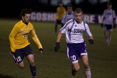 Soccer player in action