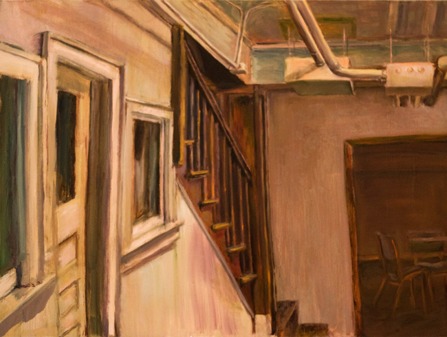 Rachel Friesen's painting of a staircase