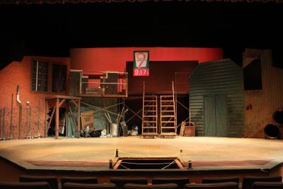 The set for Urinetown