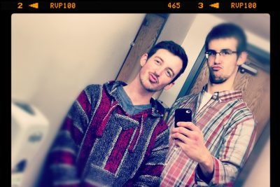 Duck face selfie