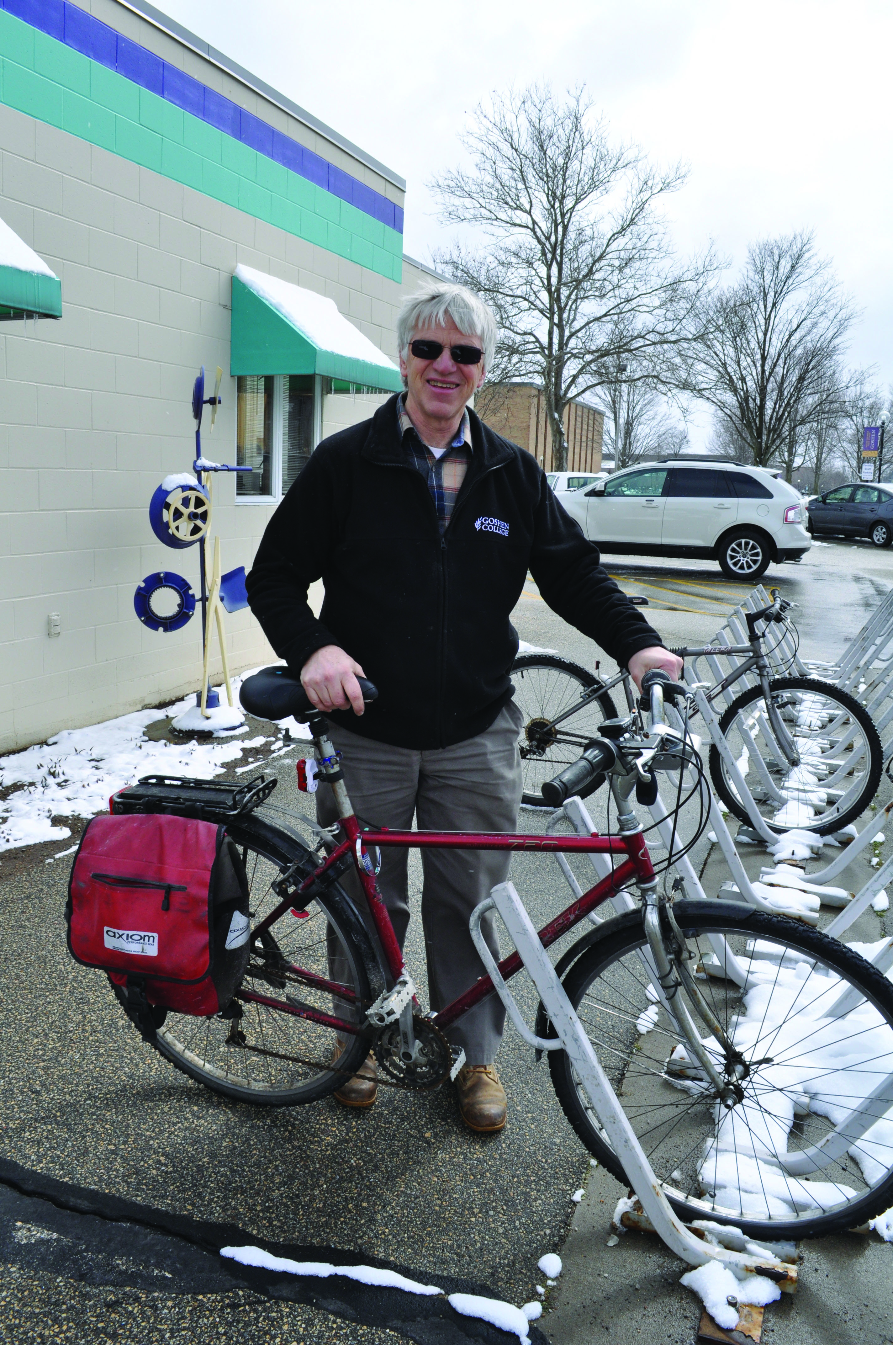 Glenn Gilbert poses with bike