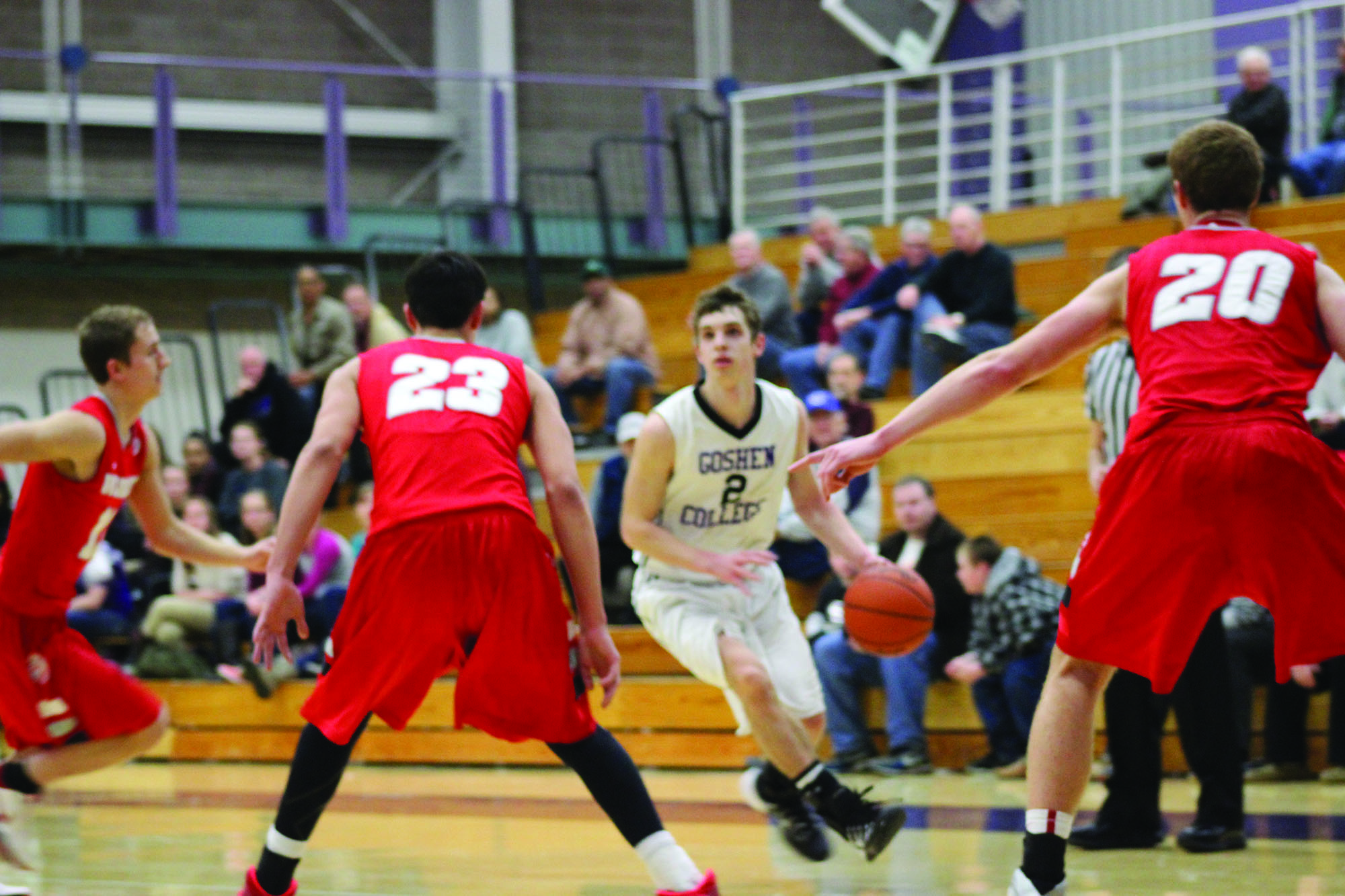 basketball player looks to shoot