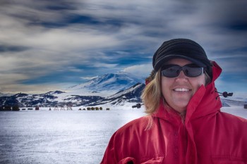 Kimber Beachy lives in Goshen for part of the year and works in Antarctica for the remaining months. Photo by Hailaeos Troy.