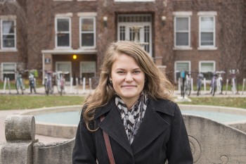 Joanna Epp, a senior, reflects on her involvement in campus life over the years. Photo by Hannah Sauder