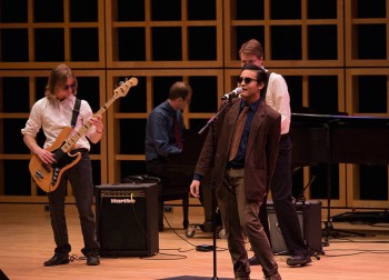 Wade Troyer (center) and the Groove Merchants drop some smooth jazz Photo contributed by Hannah Sauder