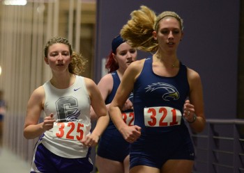 Abby Dunn, senior, was one of two Goshen College race walkers to be named an All-American last weekend. Photo by Maria Bischoff