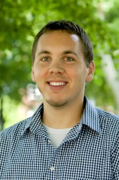 Brian Yoder Schlabach graduated from Goshen with degrees in communication and art and is now the News and Media manager for GC. Photo by Comm/Mar