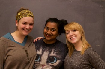 Elizabeth Frank-North, Prashansa Dickson, and Riley Mills are this year’s GSWA leaders (not pictured: Natalie Thorne) Photo by Hannah Sauder.