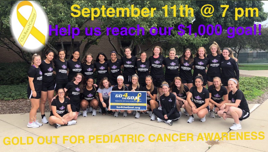 Soccer team with cancer awareness game details