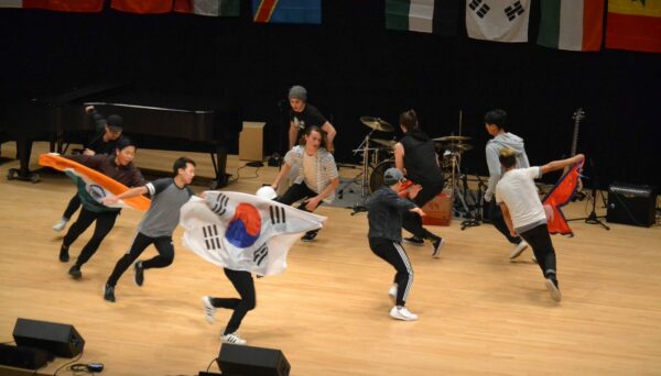 barnett boys performing a dance routine