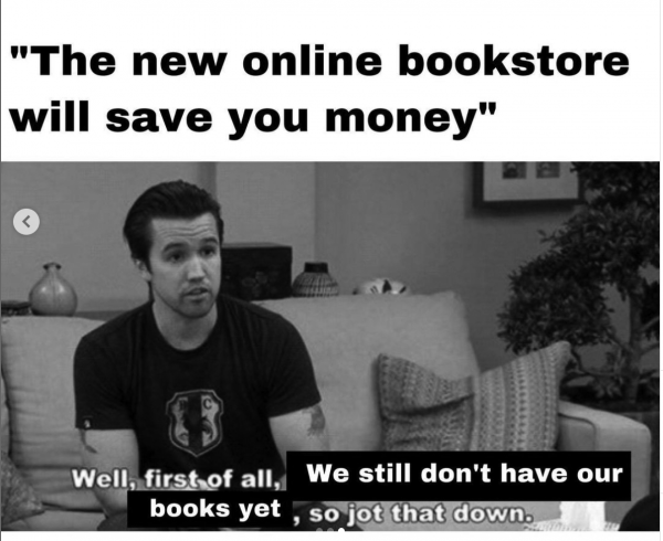 Meme about bookstore