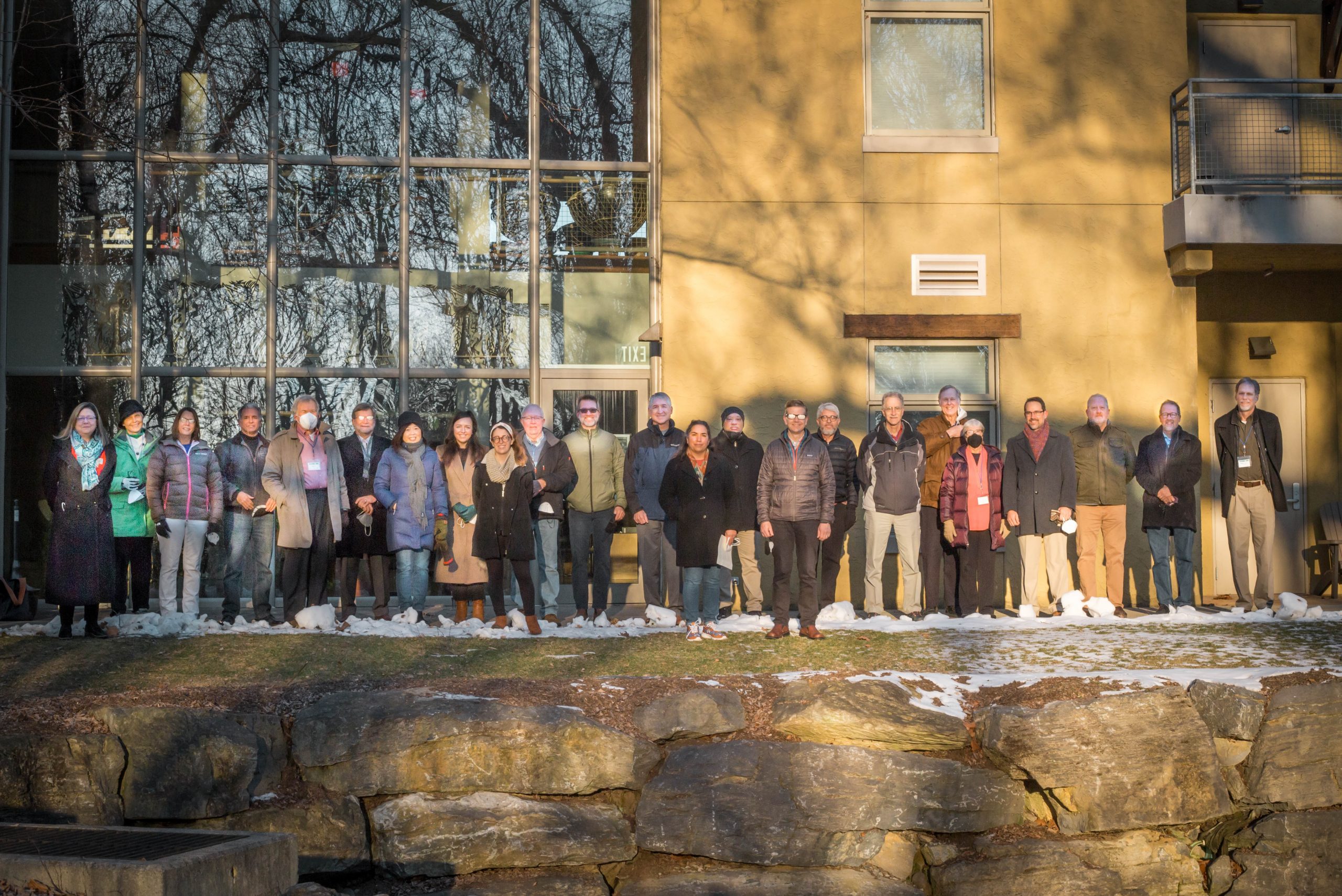 Group photo of attendants at the Anabaptist Collaboration on Climate Change