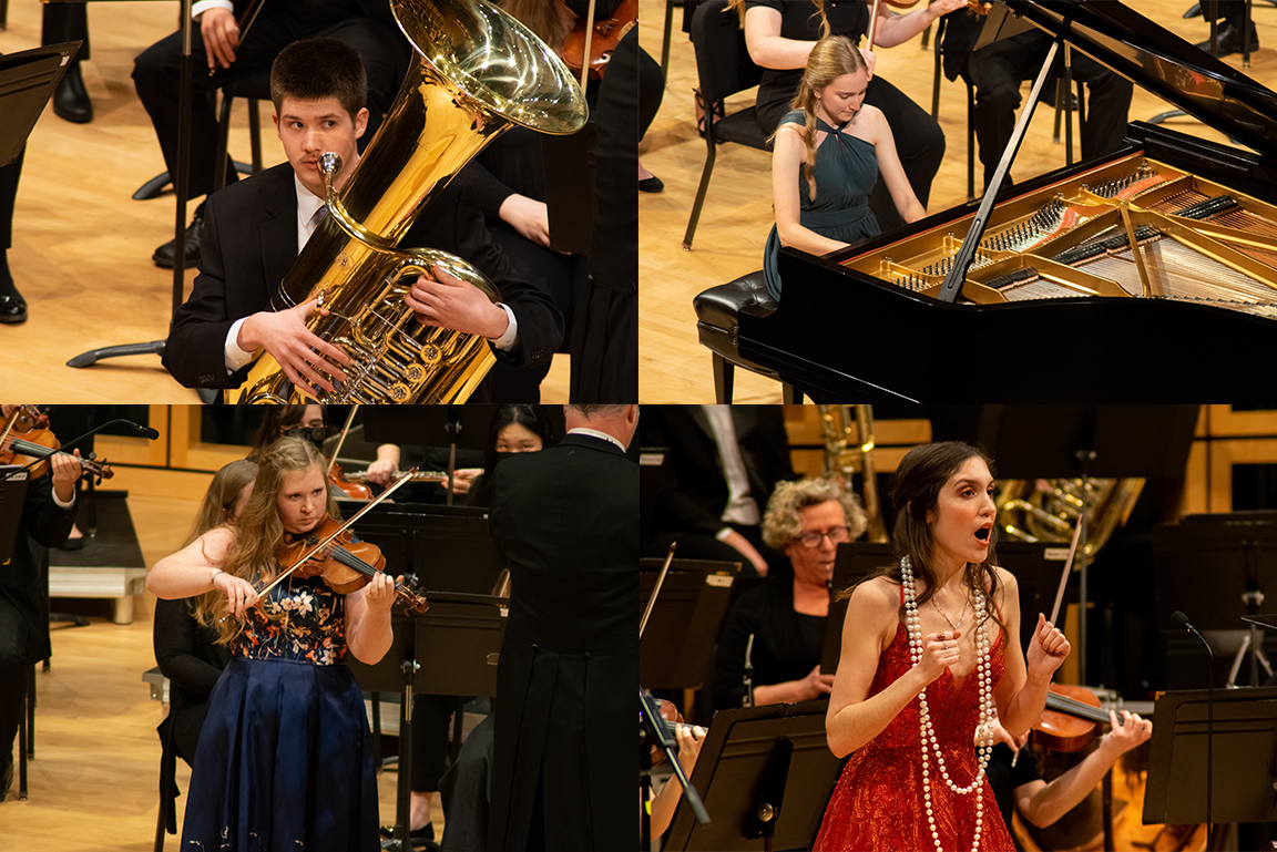 Students perform in the concerto-aria concert.